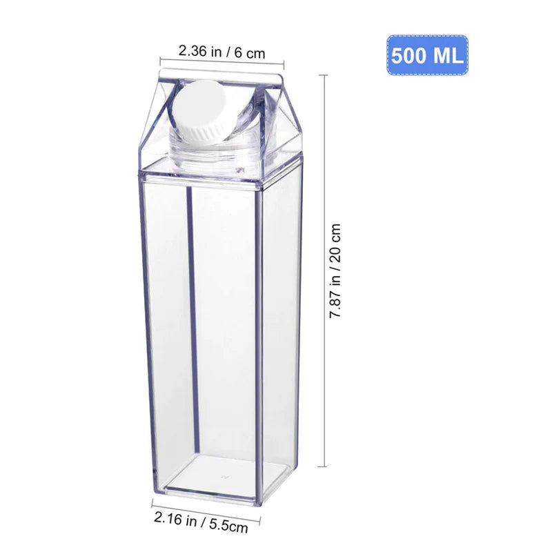 Transparent Acrylic Beverage Bottle