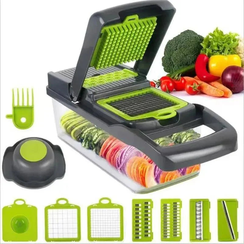 16 Pieces Multifunctional Vegetable Cutter Slicer