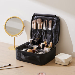 Diamond Cut Cosmetic Bag, Travel Makeup Pouch & Cosmetic Organizer