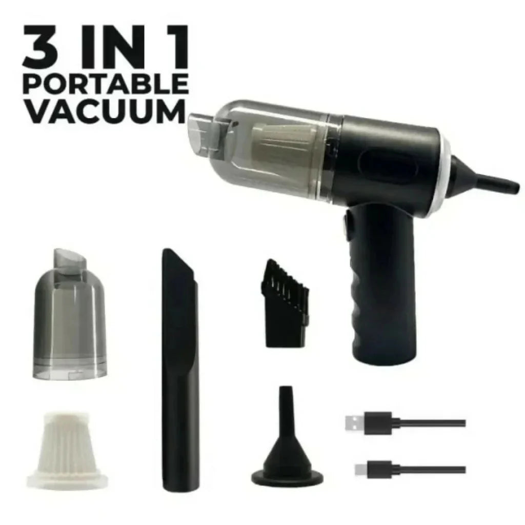3 in 1 Portable Rechargeable Vacuum Cleaner