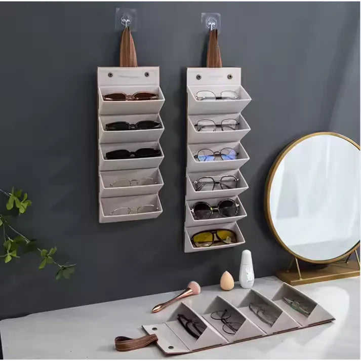 PU Leather Sunglasses Organizer