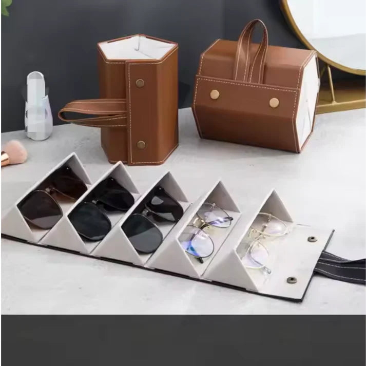 PU Leather Sunglasses Organizer