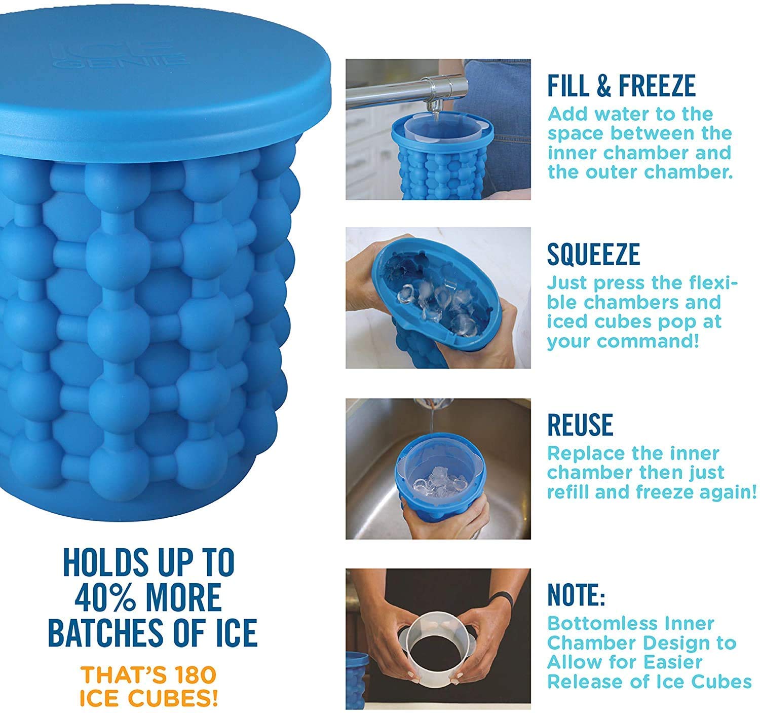 Ice Genie Ice Cube Maker and Storage