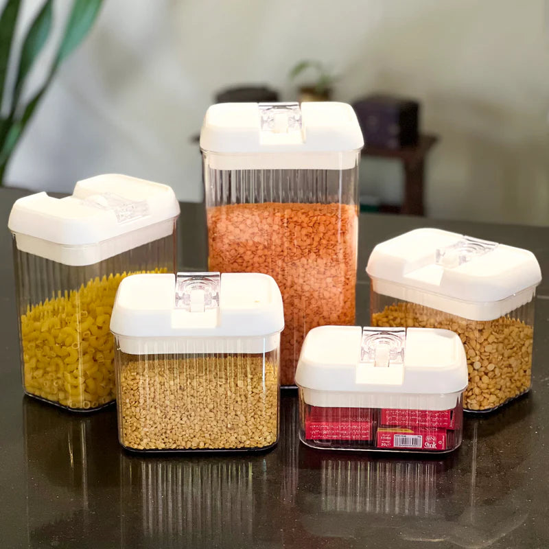 5-Piece Airtight Food & Lentils Container Set