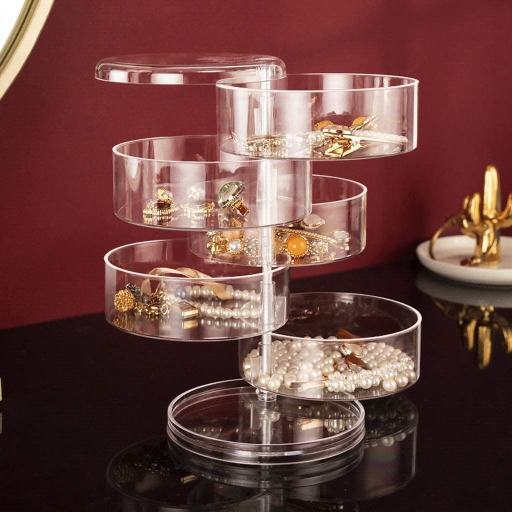 5 Layer Jewellery Box Transparent