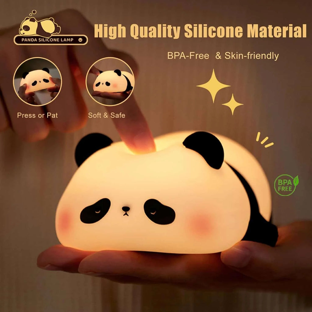 Cute panda Pat Lamp-Silicone Touch Night Lamp For Decor