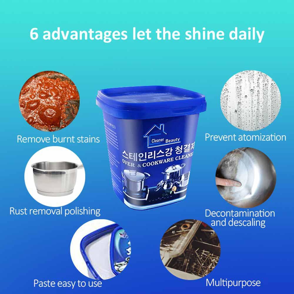 Powerful Stainless Steel Cookware Cleaning Paste