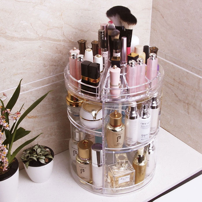 360 Rotation Crystal Cosmetic Organizer