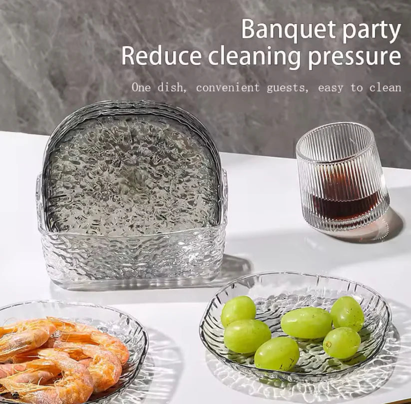 8 Pcs Glacier Plate Set Premium Quality