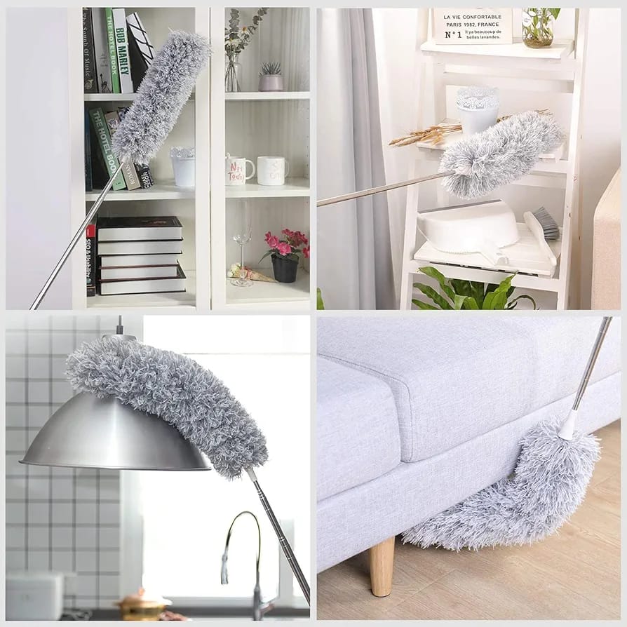 Foldable Cleaning Grey Duster (Premium Quality) (Big Size)