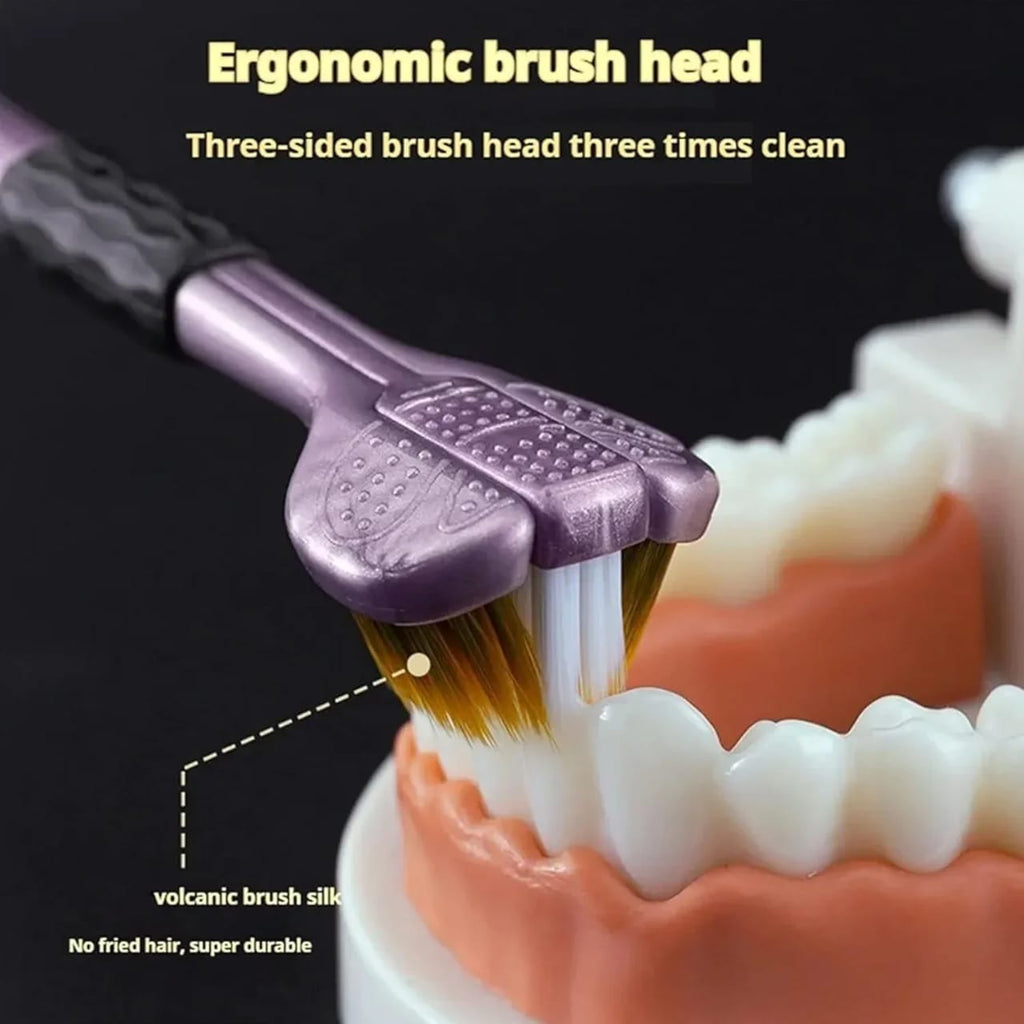 Triple Sided Toothbrush (2 PCS SET)
