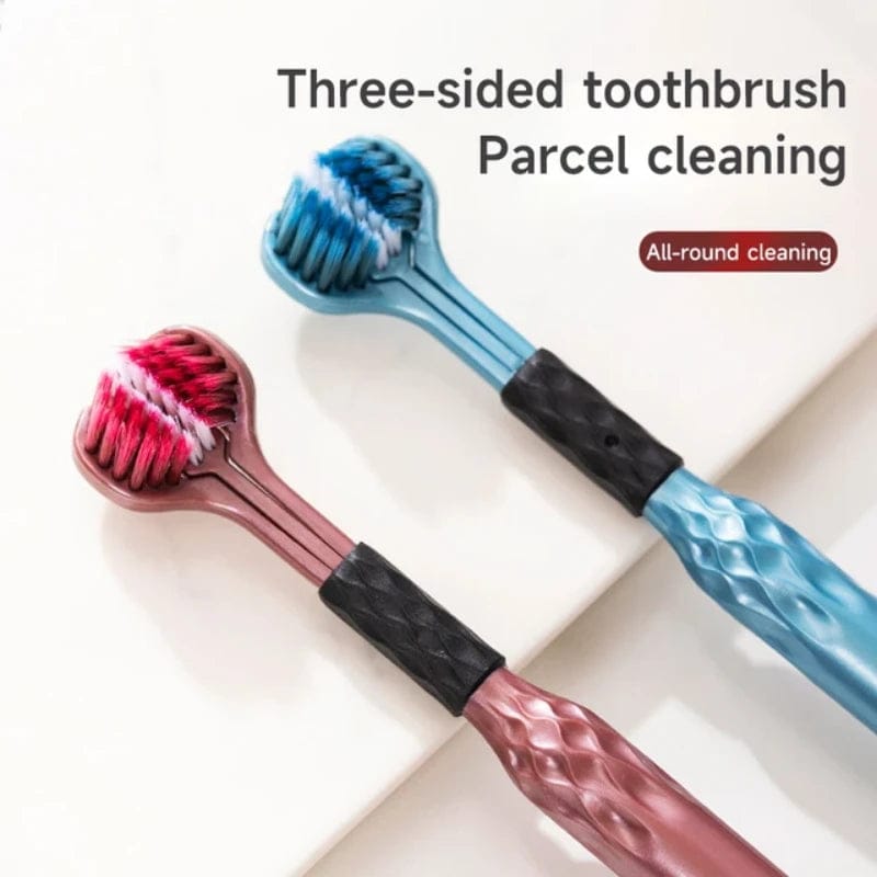Triple Sided Toothbrush (2 PCS SET)
