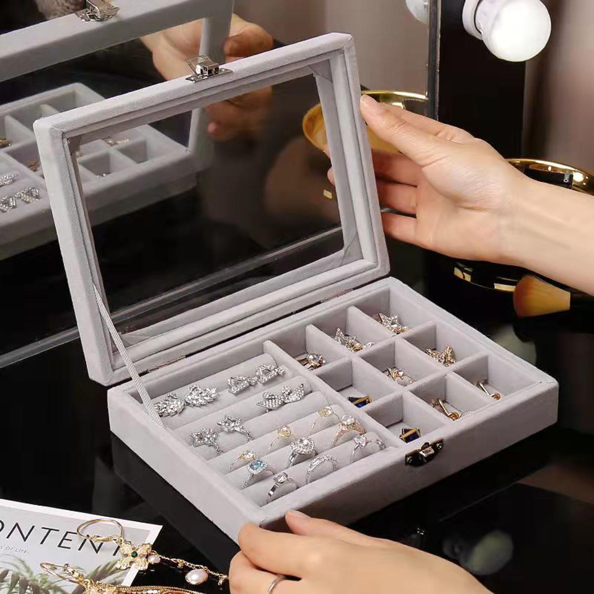 Ring Holder for Jewelry,Earring Holder Case Organizer