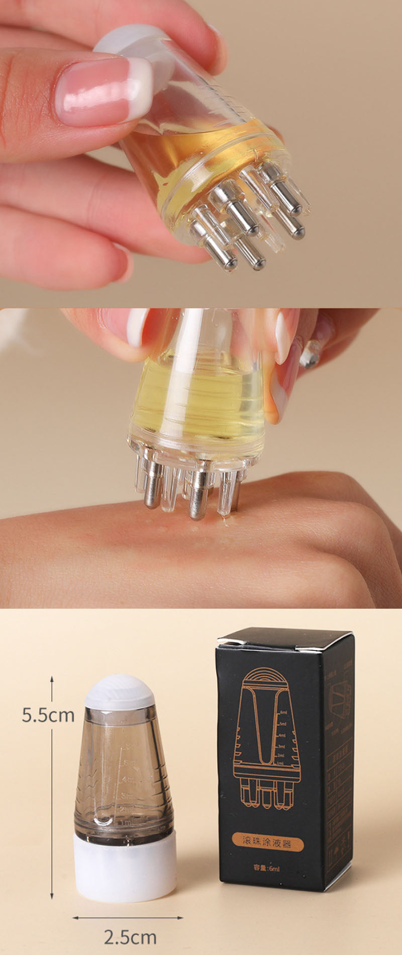 Portable Scalp Applicator Mini Massager