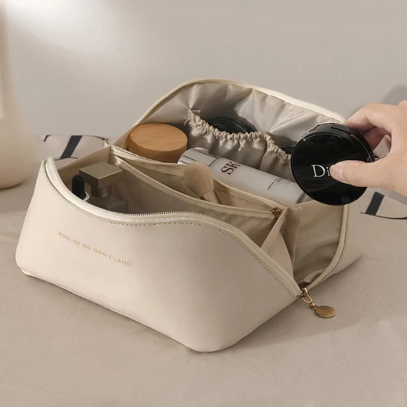 PU Leather Cosmetic Organizer Storage Pouch